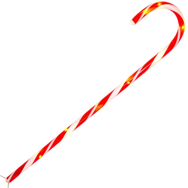 Immagine prodotto Koopman Bastone di zucchero da giardino a LED, 4 pezzi, rosso-bianco, ciascuno H 74 cm