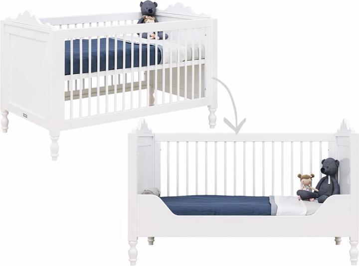 Produktbild Bopita Set 2-teilig Belle mit Gitterbett 70x140 Weiss