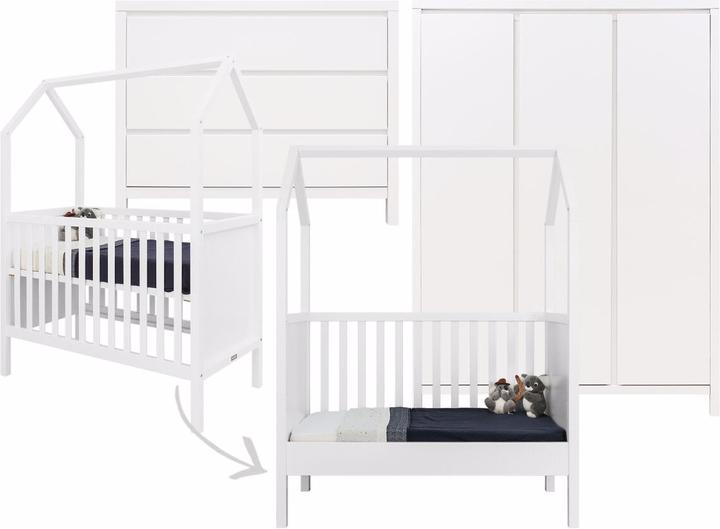 Produktbild Bopita My First House/Corsica Babyzimmer 3-TLG Weiss
