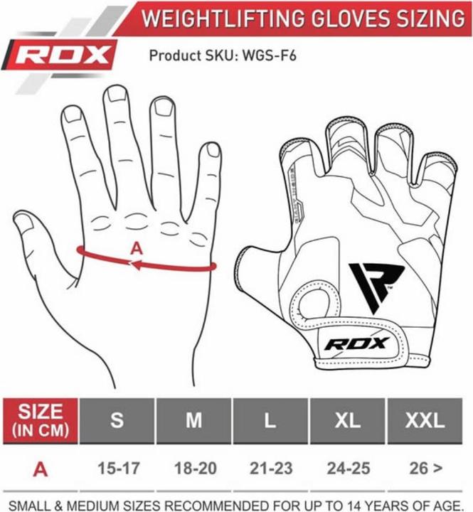 Image du produit Rdx F6 Gants de Fitness (L)