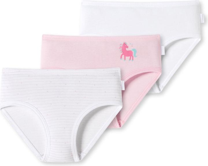Schiesser 3er Pack Kids Girls Feinripp Organic Cotton Slips / Unterhosen