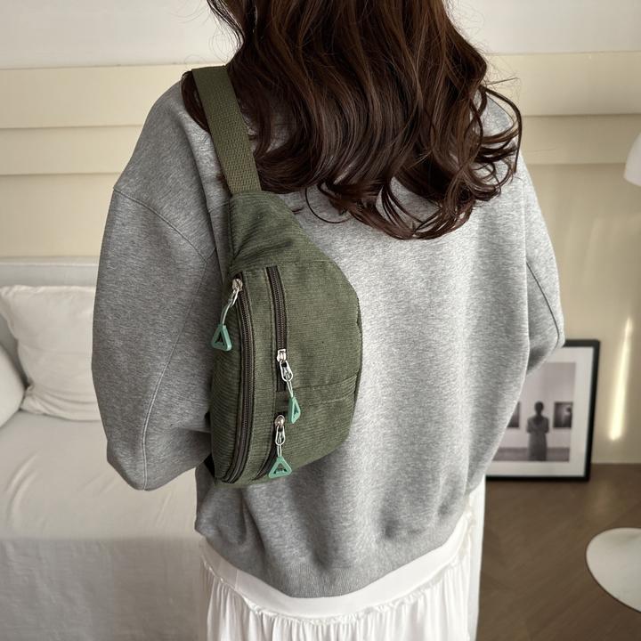 Image du produit Only-Bags.Store Schicke Cord-Crossbody-Slingtasche - vielseitig und bequem, perfekt zum Einkaufen, Spazierengehen