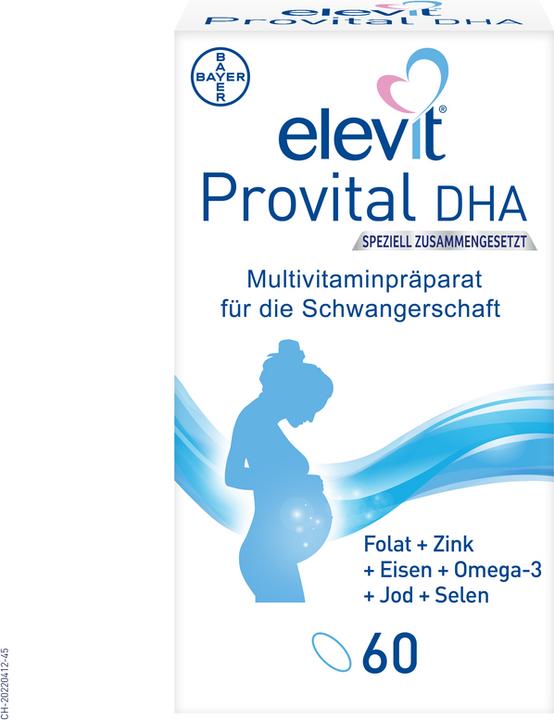 Elevit Provital Complex + DHA (60 Stück, Kapseln, 118 g)