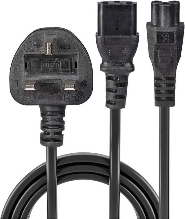 Produktbild Lindy IEC Netzkabel UK 3 Pin Plug an 1x C13 & 1x (2.50 m)
