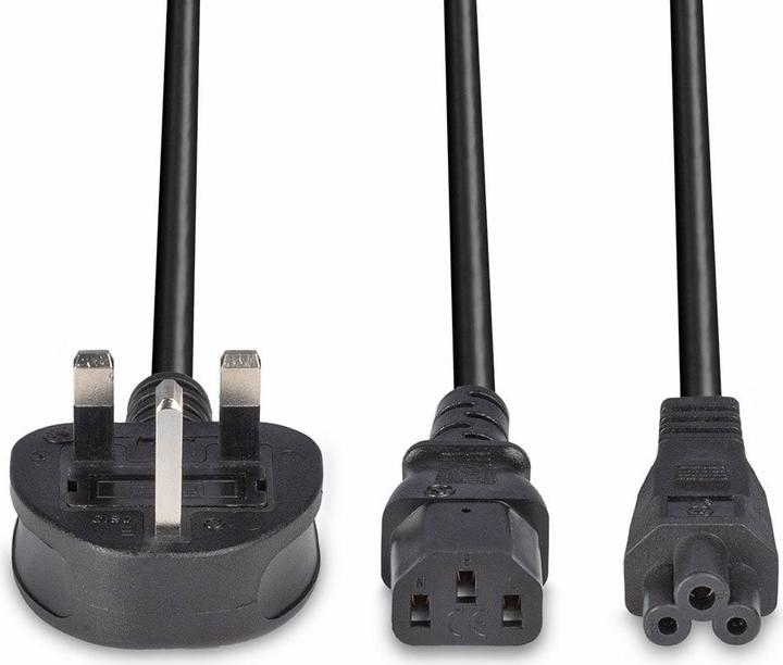 Produktbild Lindy IEC Netzkabel UK 3 Pin Plug an 1x C13 & 1x (2.50 m)