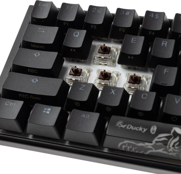 Actual product image Ducky One 3 Classic Black/White SF Gaming Keyboard, RGB LED - MX-Brown (US) (US, Cable)