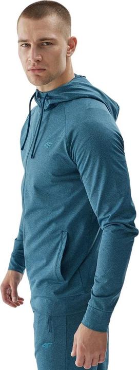 Produktbild 4F Bluza męska M404 morska zieleń melanż 4FWAW24TFSWM404 46M L (46)