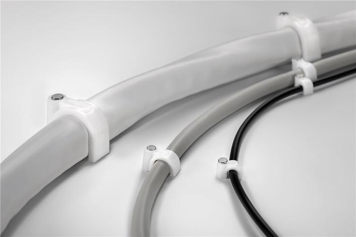 Actual product image Goobay Cable clamp, white max. cable diameter : 16.0 mm