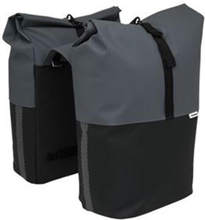 New Looxs Tasche Nyborg Double Dark grey black (34 l, Gepäckträgertasche)
