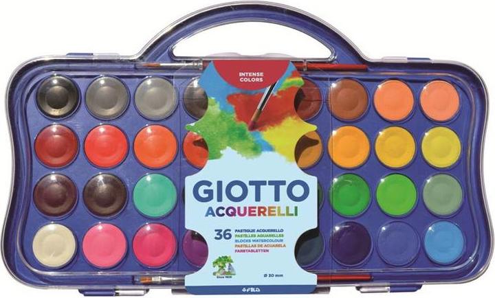Actual product image Giotto Paints Watercolors 36 Pieces (353600) (Multicoloured)