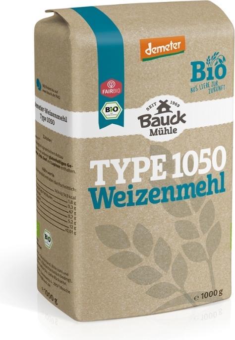 Bauckhof V! Weizenmehl Typ 1050 DEMETER (1000 g)