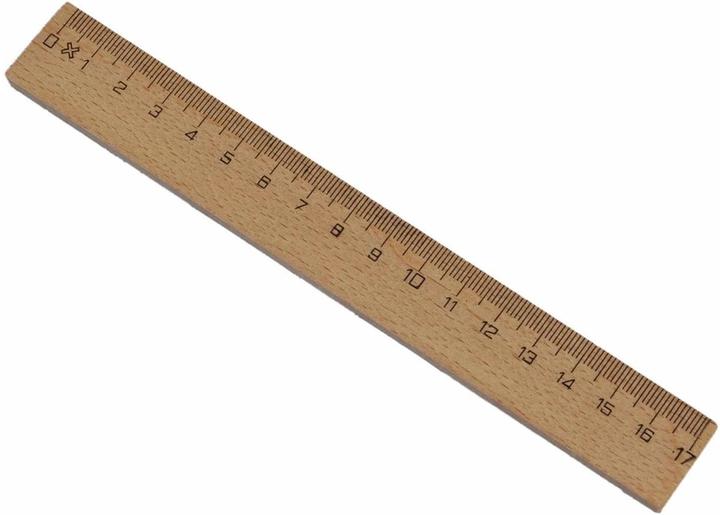 Image du produit La Mia! Règle en bois, 17 cm (17 cm)