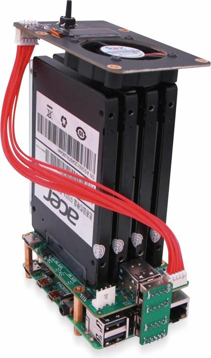 Productafbeelding Allnet Raspberry/Rock Pi 4 zbh. SATA HAT Top Board