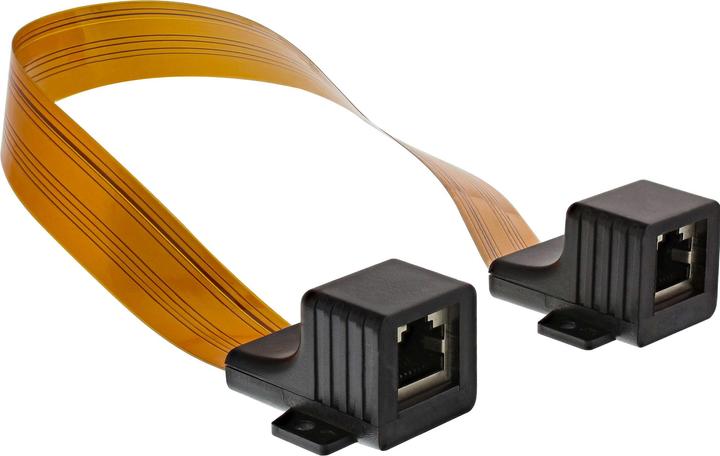 Actual product image InLine Patch cable window feed-through (U/UTP, CAT6, 0.30 m)