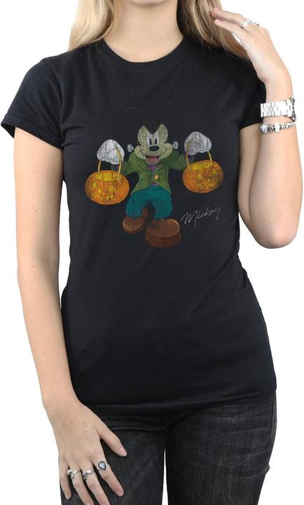 Actual product image Disney Womens/Ladies Frankenstein Mickey Mouse Cotton T-Shirt (S)