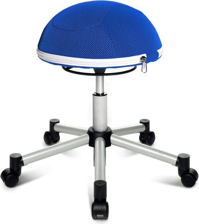 Topstar Sgabello fitness "Sitness Half Ball", blu Altezza della seduta: 530
