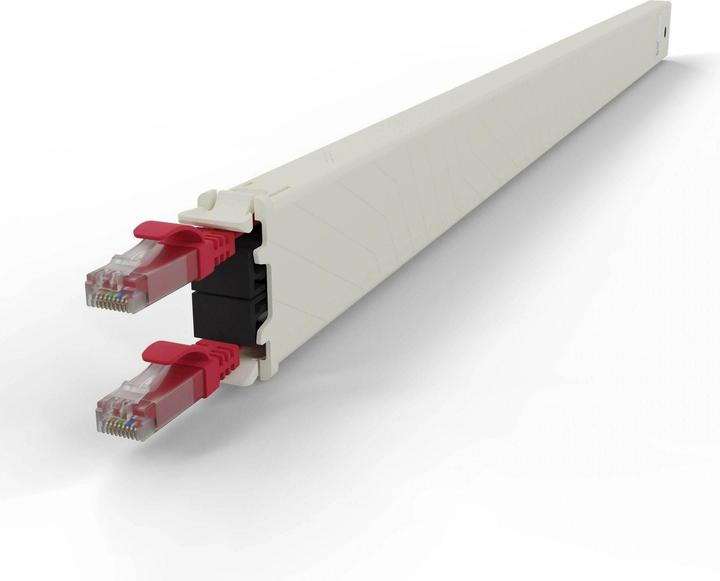 Produktbild PATCHBOX one / Cassette / 30RU / Cat 6A, UTP, 1.8 m, Rot (UTP, CAT6a, 1.80 m)
