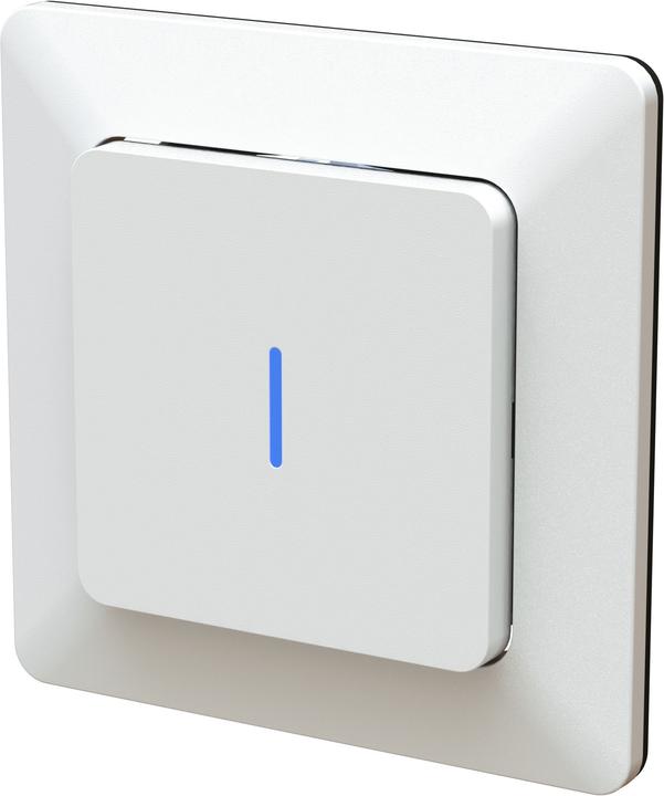 Actual product image Modino UP pushbutton A/R illuminated blue