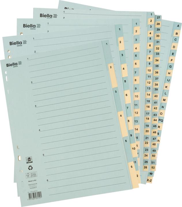 Actual product image Biella Register Cardboard coloured