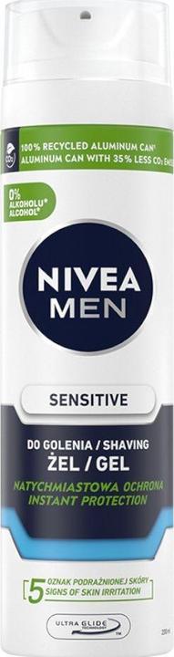 Immagine prodotto NIVEA Gel da barba per uomini Sensitive Shave Gel Soothing - 200ML (200 ml, Gel da barba)