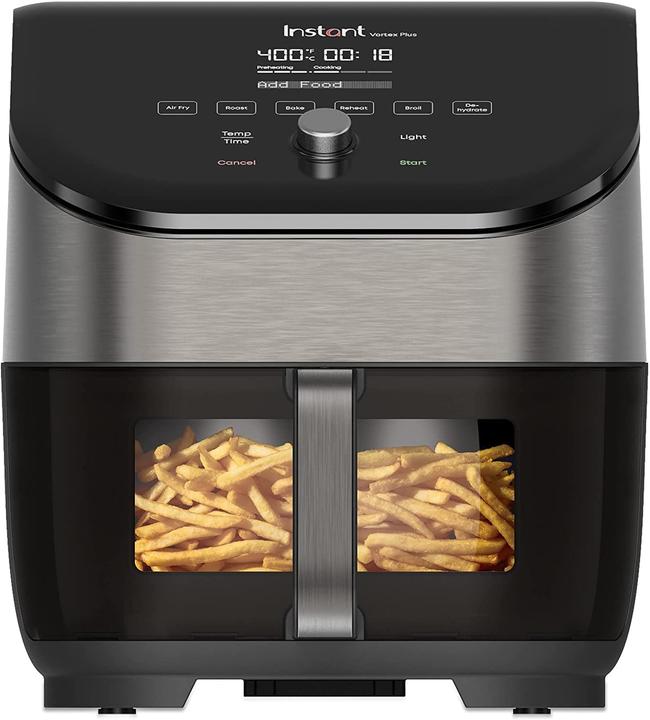 Actual product image Instant Vortex Plus ClearCook OdourErase RVS 5.7 litre (6 Qt) 6-in-1 airfryer frituren roosteren grillen bak
