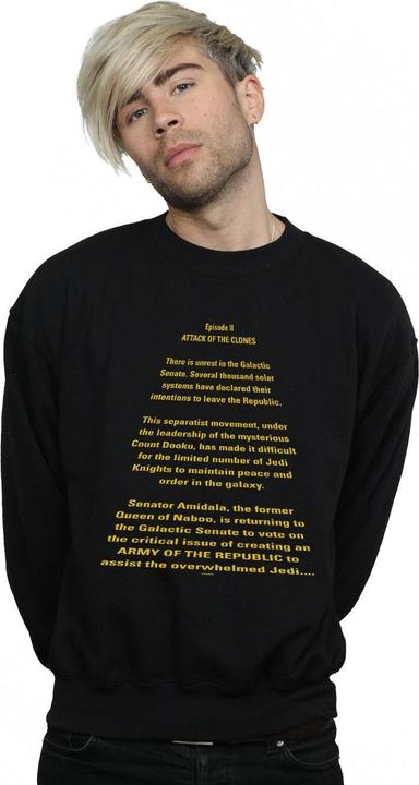 Produktbild Star Wars Attack Of The Clones Opening Crawl Sweatshirt (L)