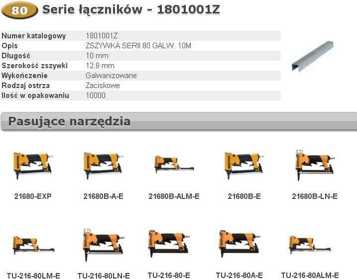 Bostitch Heftklammern für leichte Einsatzgebiete der Serie 80 Krone 12,8 mm verzinkt - 10 mm (10000 x)