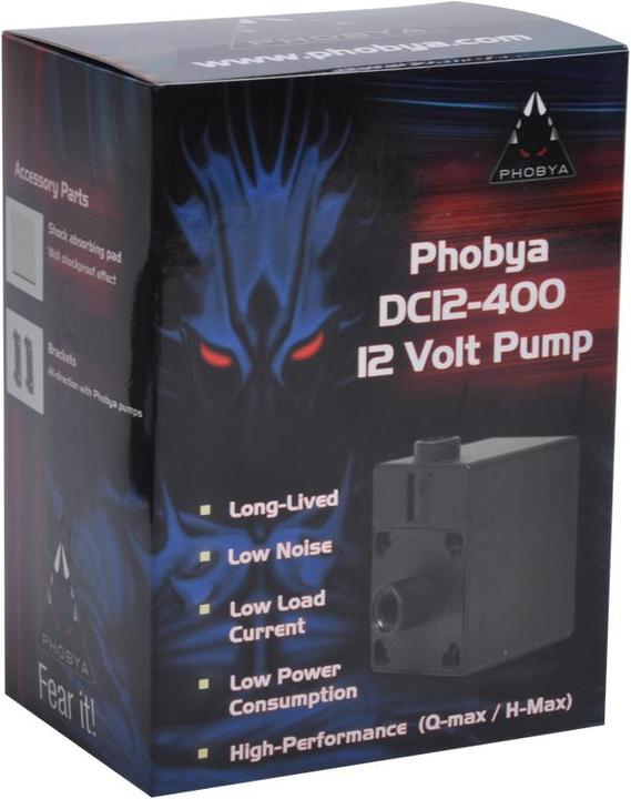 Actual product image Phobya DC12-400 PWM 12Volt pump