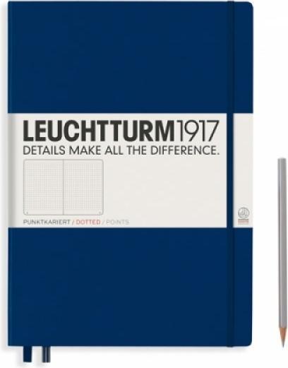 Produktbild Leuchtturm1917 Marine, Master Classic (A4+), 235 S., dotted (A4, Kariert, Harter Einband)