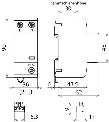 Actual product image Dehn 941206 DSH B TN 255 FM
