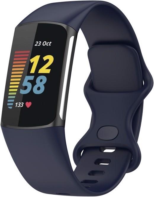 Actual product image Cover-Discount Fitbit Charge 5 - silicone sports bracelet dark blue (Silicone, Batch)
