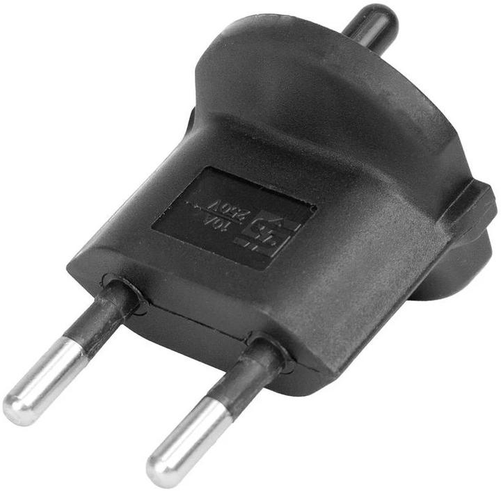 Actual product image Max Hauri Fix adapter contour plug 2-pole (Type 11, CEE 7/17)