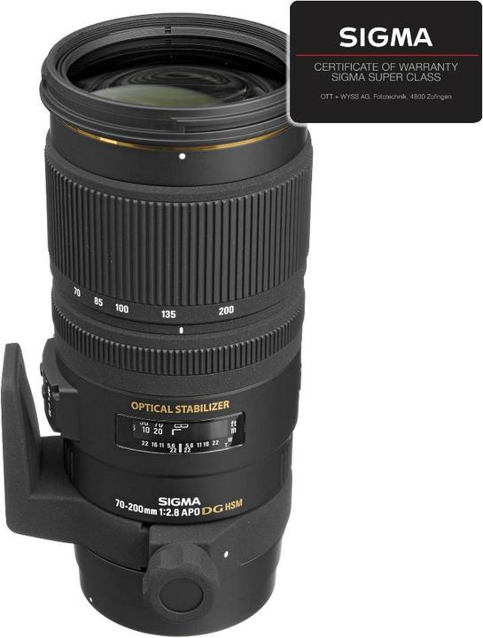 Sigma 70-200mm, f/2.8 EX DG OS HSM, Canon (Canon EF, Vollformat)