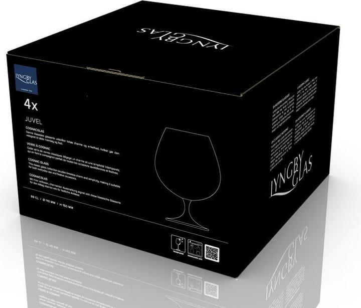 Image du produit Lyngby Cognacglas Juvel 4 Stück, 69 cl (6.90 dl, 4 x, Verre à cognac)