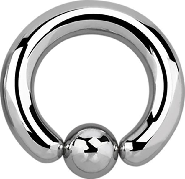 Produktbild Star Piercing Ball Closure Ring silber (ohne Messing, Chirurgenstahl 316L)