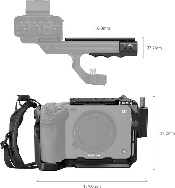 Image du produit SmallRig Kit de cage à main pour Sony FX30 / FX3 (Cage)