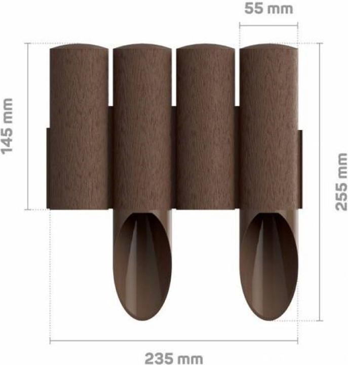 Immagine prodotto Green Split Palizzate in plastica marrone 23 cm x 25,5 cm (23.50 cm)