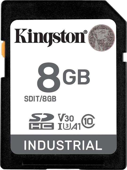 Image du produit Kingston Carte Ind. SD +ADP 8GB pSLC (8 Go, SDHC, U3, UHS-I)