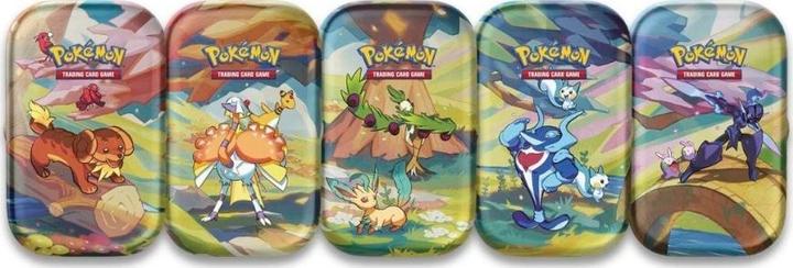 Image du produit Pokémon TCG - Vibrant Paldea Mini Tin (Espathra / Goomy / Leafeon / Oricorio / Pachirisu) assortiert (Anglais, Tin)