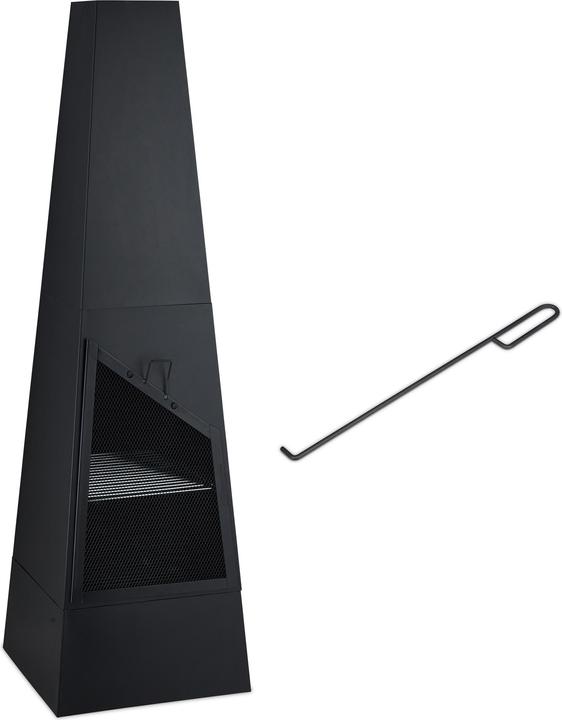 Actual product image Relaxdays Garden fireplace