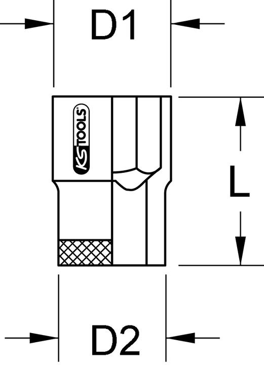 Produktbild KS Tools BRONZEplus Stecknuss 1/2" (6 mm)