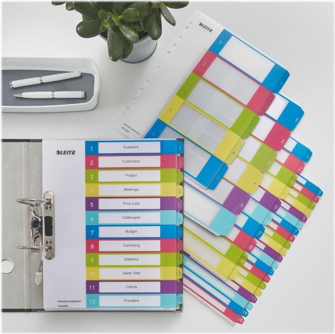 Produktbild Leitz WOW PC-beschriftbares Register