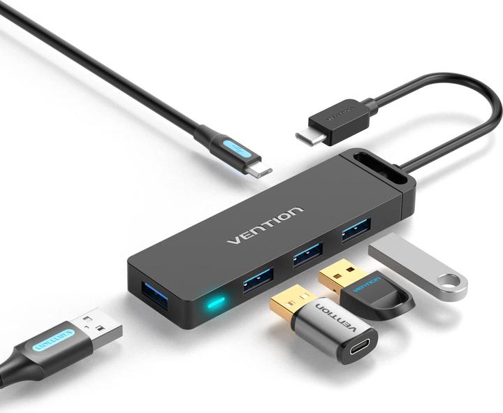 Produktbild Vention 5-in-1 USB-C Hub (USB-C, 4 Ports)