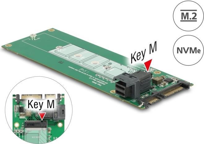 Immagine prodotto Delock Convertitore SATA 22P>M.2 NGFF Chiave M