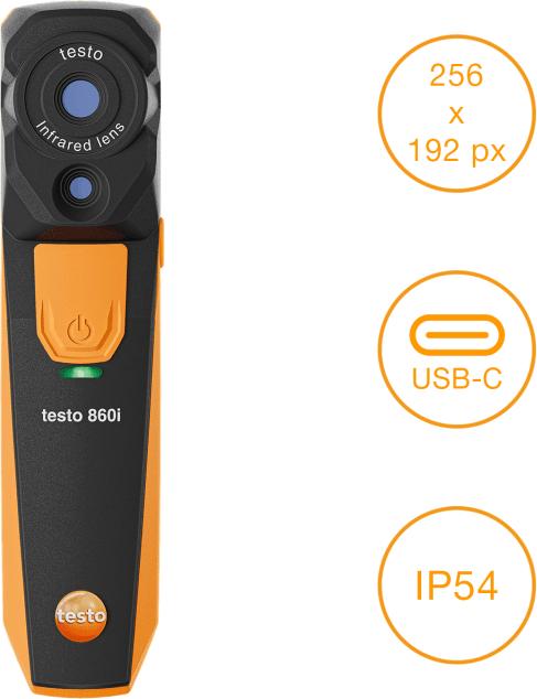 Image du produit Testo 860i Set Wärmebildkamera -20 bis 350 °C 9 Hz
