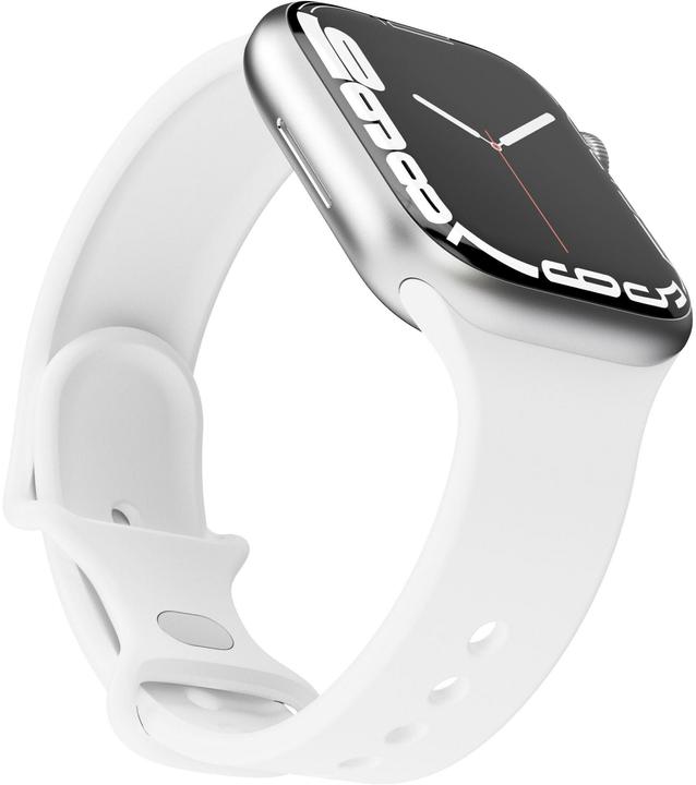 Actual product image Vonmählen Silicone Loop Case 2 Band One White 42/44/45/49mm (42 mm, 44 mm, 45 mm, 49 mm, Stainless steel)