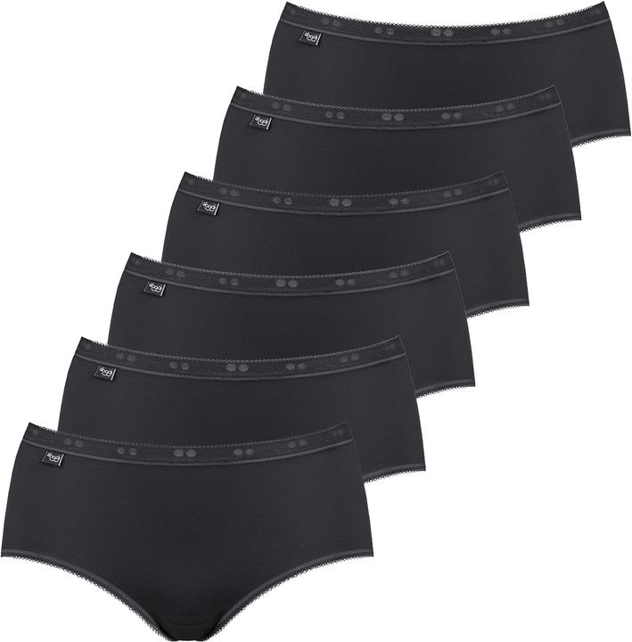 Actual product image Sloggi Pack of 6 Basic + Midi Briefs (44, XXL, pack of 6)