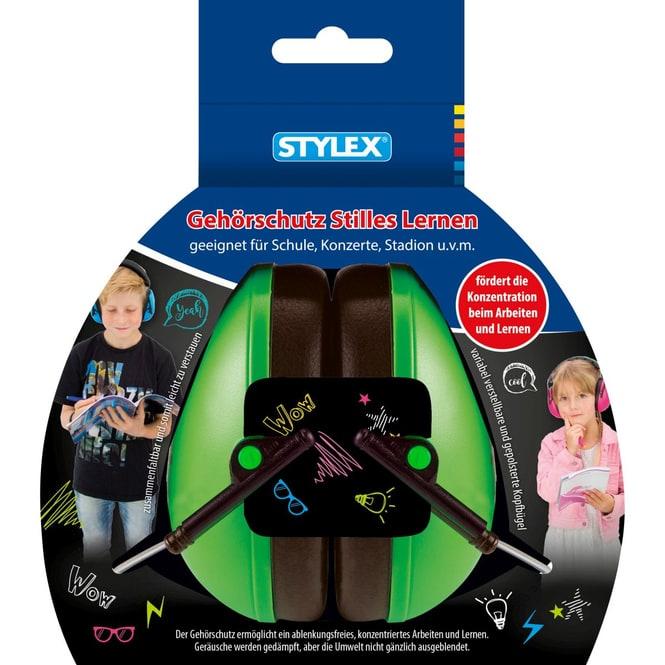 Image du produit Stylex 42302 - Protecteur d'oreilles SX-4230 Apprentissage silencieux en vert, ajustable, pliable (1 x)