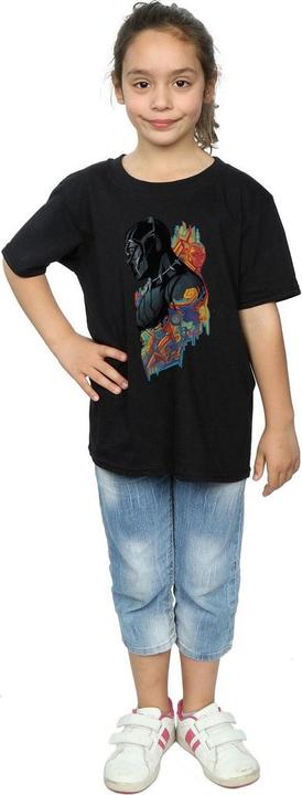 Immagine prodotto Maglietta in cotone profilato Black Panther per donna (152, 158)