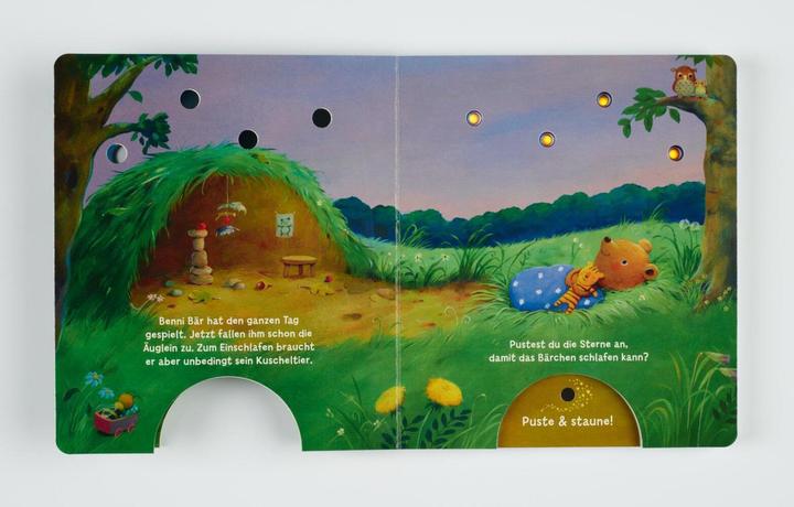 Produktbild Mein Puste-Licht-Buch: Wenn im Dunkeln Sterne funkeln (Deutsch, Christina Nömer, 2020)